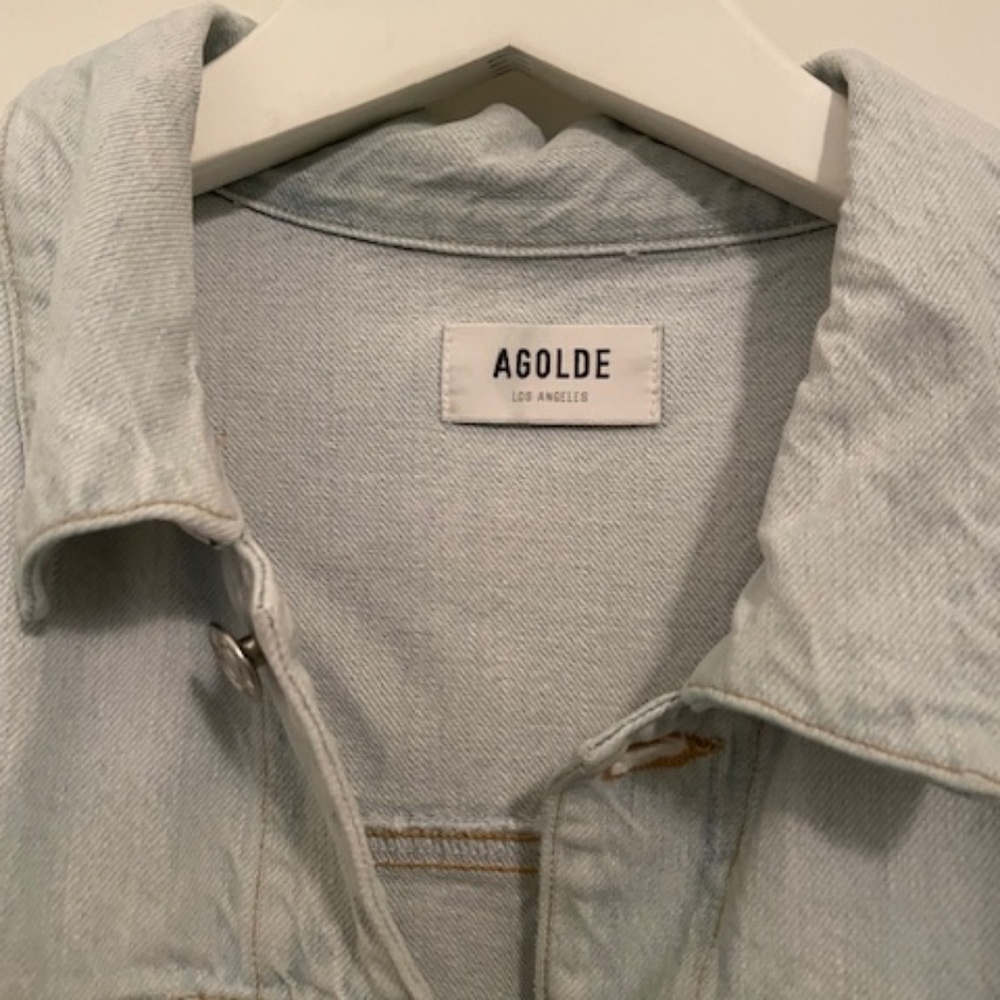 AGOLDE  Light Wash Denim Jean Jacket
